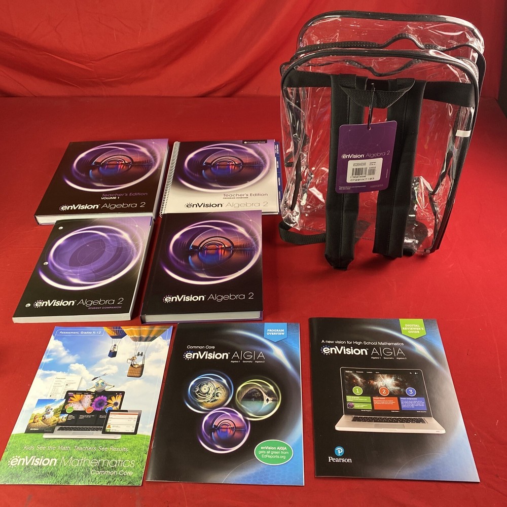 Pearson enVision Algebra 2 (Grade 10/11) Homeschool Curriculum Kit - Brand New!