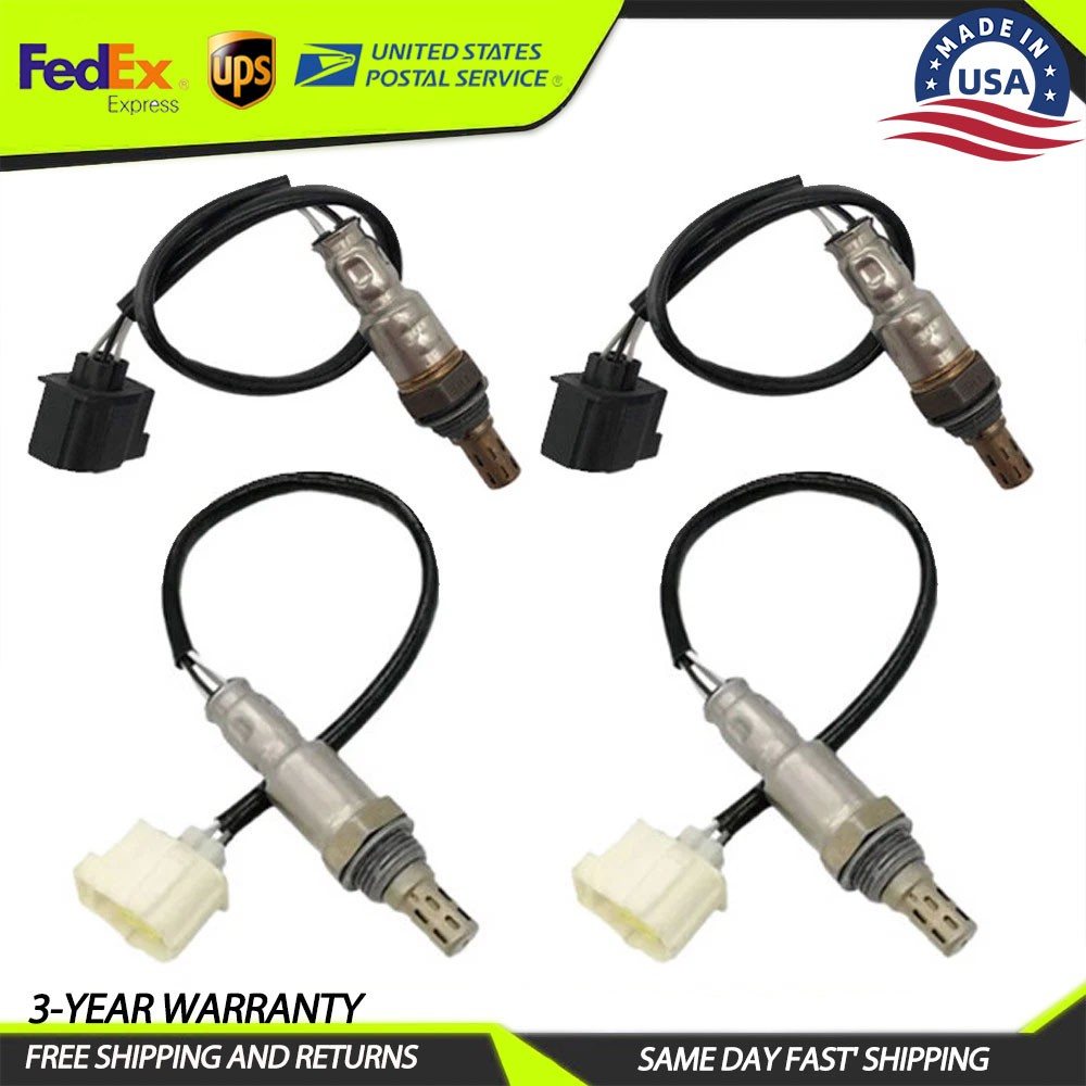 4Pcs Upstream+Downstream Oxygen O2 Sensor For 2012-2018 Jeep Wrangler 3.6L V6