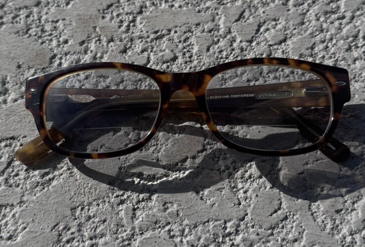 Eddie Bauer Tortoise Cream Reading Glasses 51 17-140 Cheetah Frame