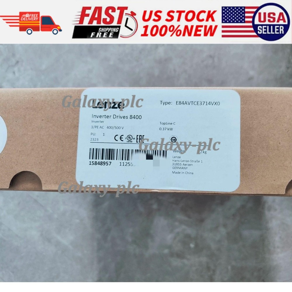 New Sealed Lenze E84AVTCE3714VX0 8400 Series Inverter Frequency Drive 0.5 HP