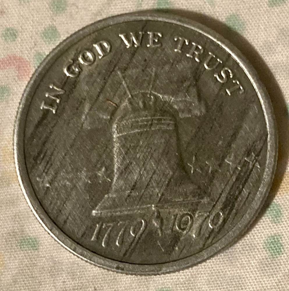 USA 1976 BICENTENNIAL POSSIBILITY THINKER'S CREED METAL IN GOD WE TRUST Token