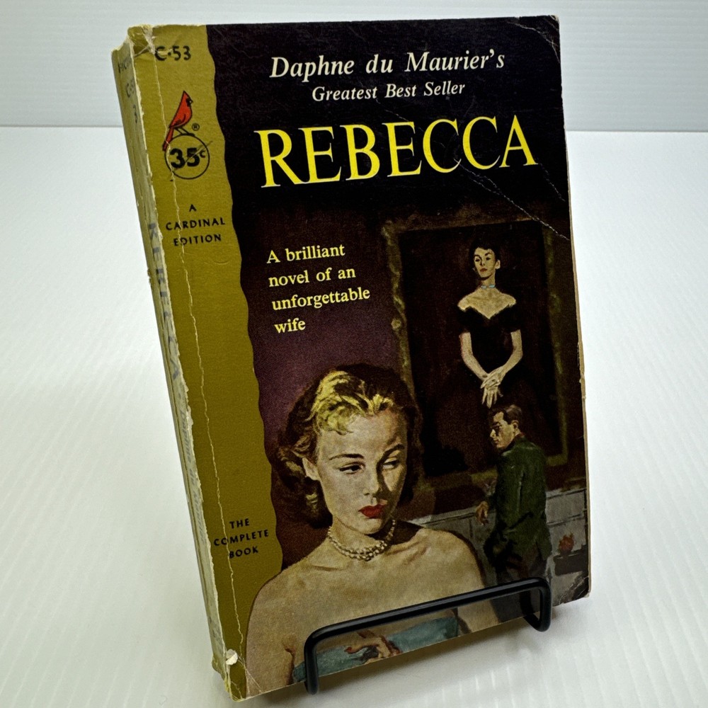 Rebecca Daphne du Maurier Seventh Print 1960 PB Cardinal Edition Pocket Books