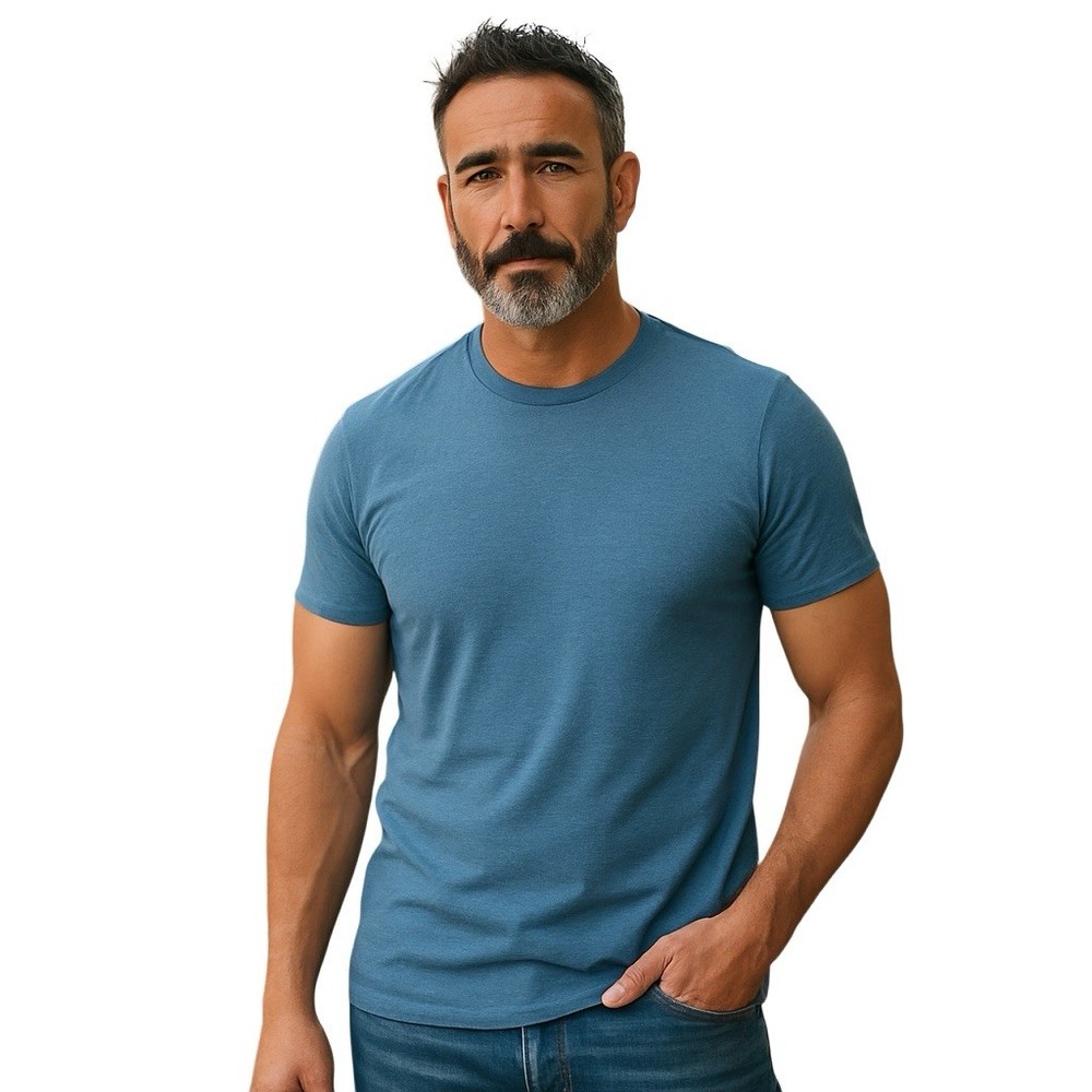 Lululemon The Fundamental T-Shirt Heathered Blue Men's XL Short Sleeve