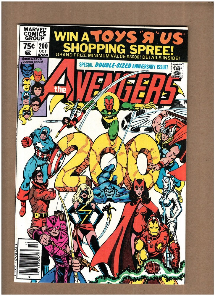 Avengers #200 Marvel Comics 1980 George Perez HAWKEYE THOR VISION FN+ 6.5