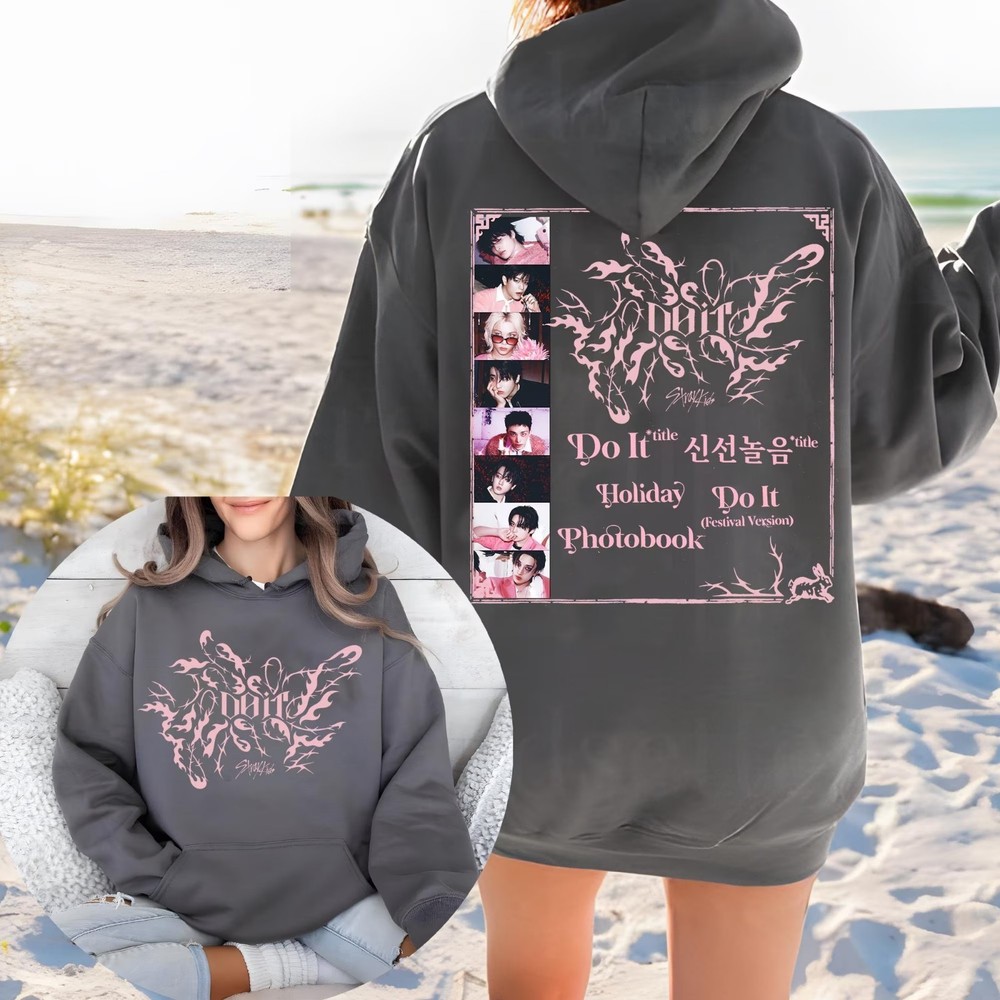 DO IT Tracklist Hoodie Stray Kids Kpop Shirt, SKZ It Tap Sweatshirt, Hoodie