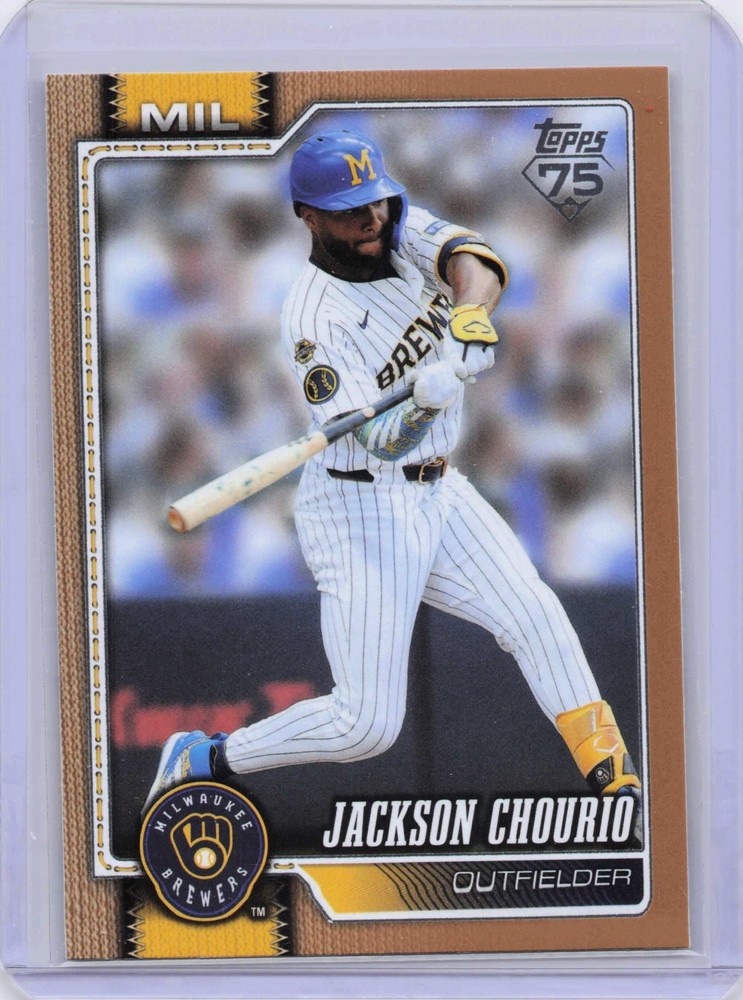 2026 Topps Series 2 Jackson Chourio #448 Gold /2026 Milwaukee Brewers