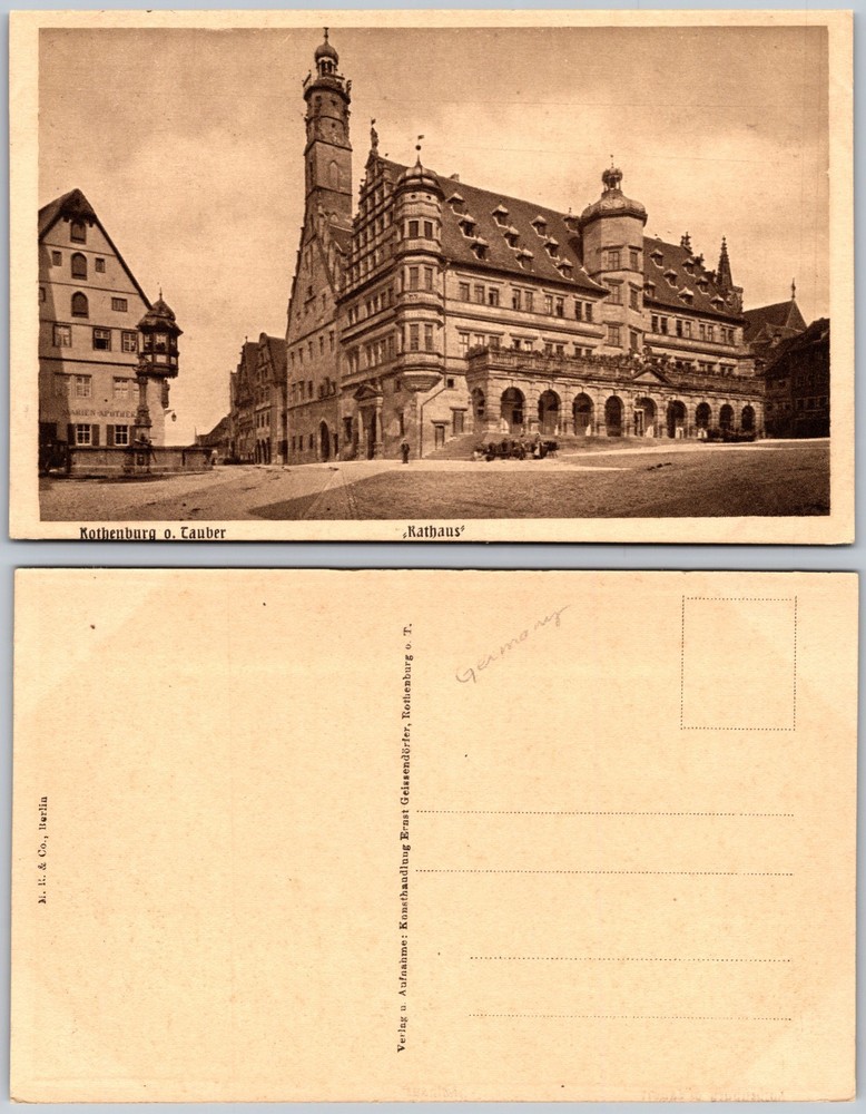 Rothenburg Ob Der Tauber Rathaus Postcard