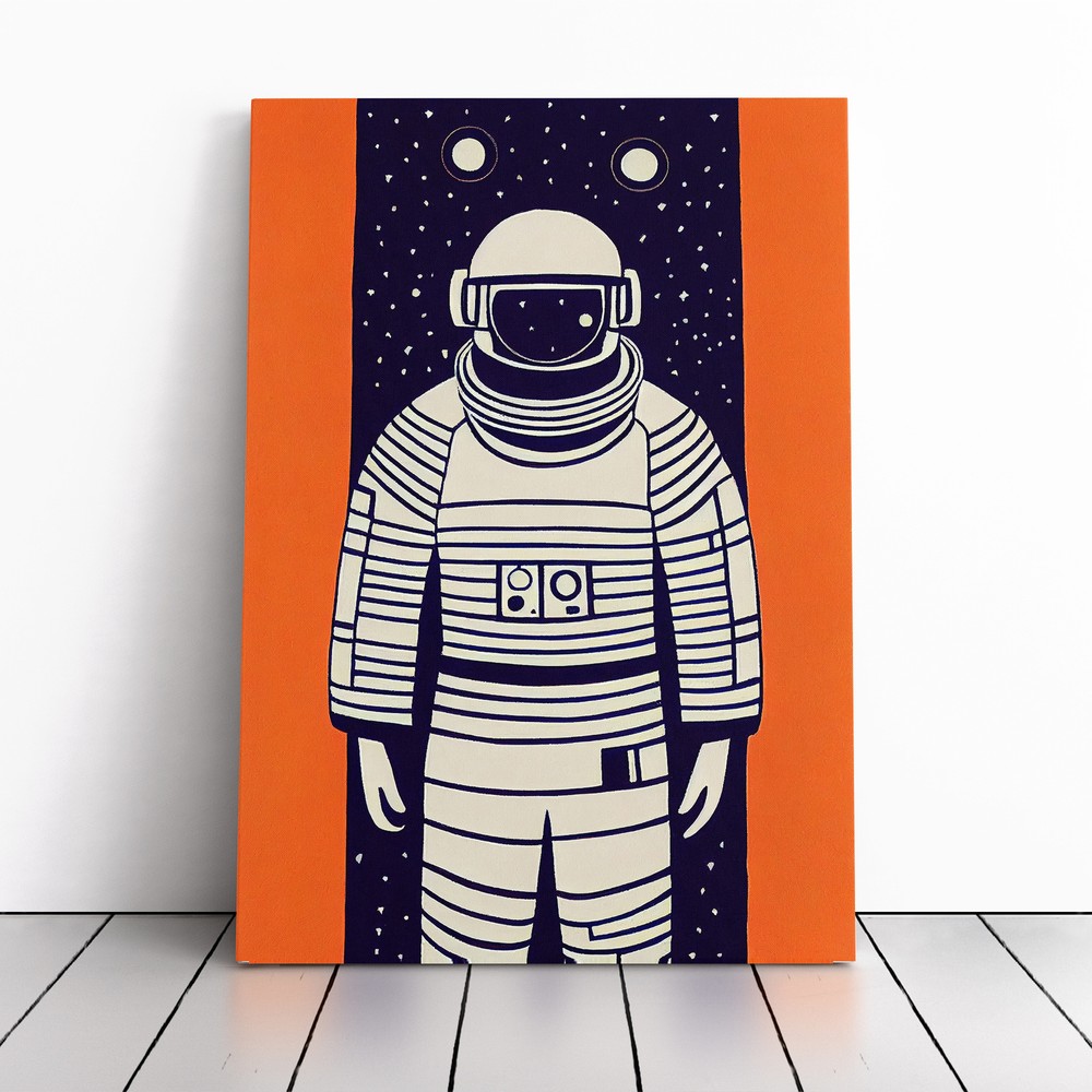 Astronaut Pop Art No.7 Canvas Wall Art Print Framed Picture Home Office Decor