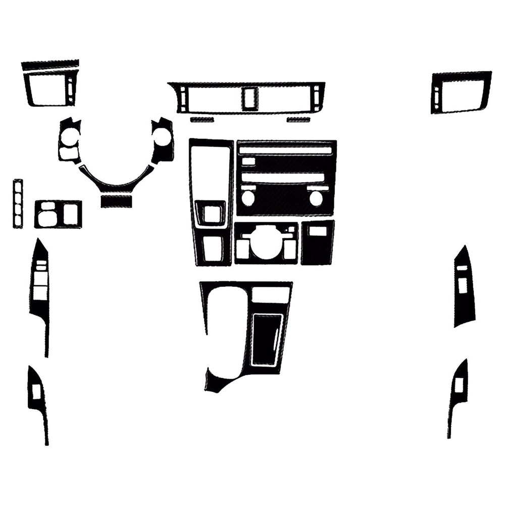 26Pcs Gloss Piano Black Kits  Full Interior Trim Set For Lexus CT CT200h 2011-17
