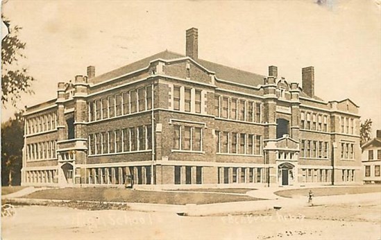NE, Beatrice, Nebraska, High School, RPPC