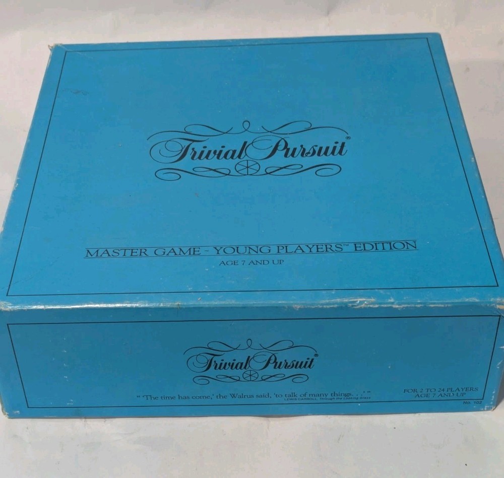 Vintage 1984 Trivial Pursuit Master Game Young Players Edition - Complete