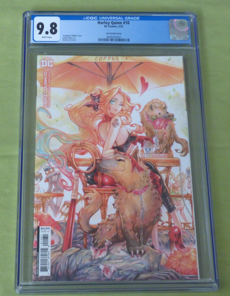 Harley Quinn #10 CGC 9.8 🔥 RARE 1:25 Lin Variant Cover! DC Comics 2022