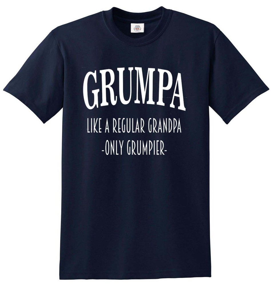 Grumpa Grandpa T Shirt Gift Grandad Funny Birthday Mens Dad Papa Tshirt Top Tee