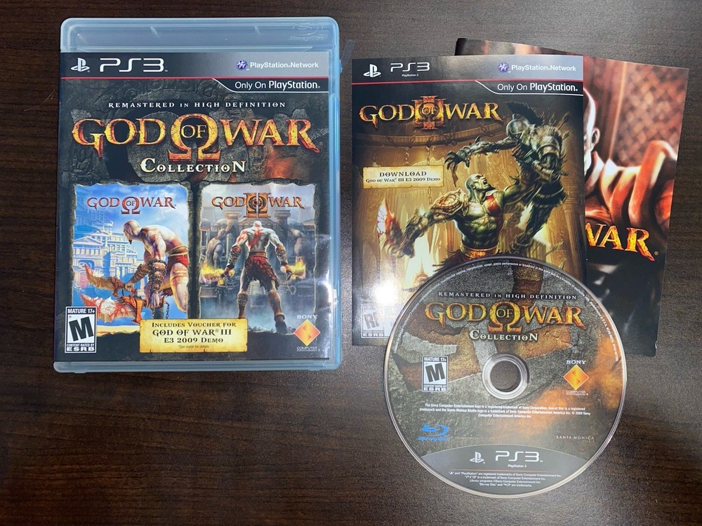 God of War Collection (Sony PlayStation 3, 2009) PS3 CIB - Black Label - Clean