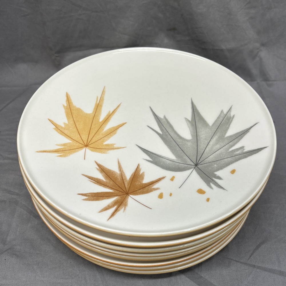 Iroquois Harvest Time Dinner Plate mid century atomic china 10