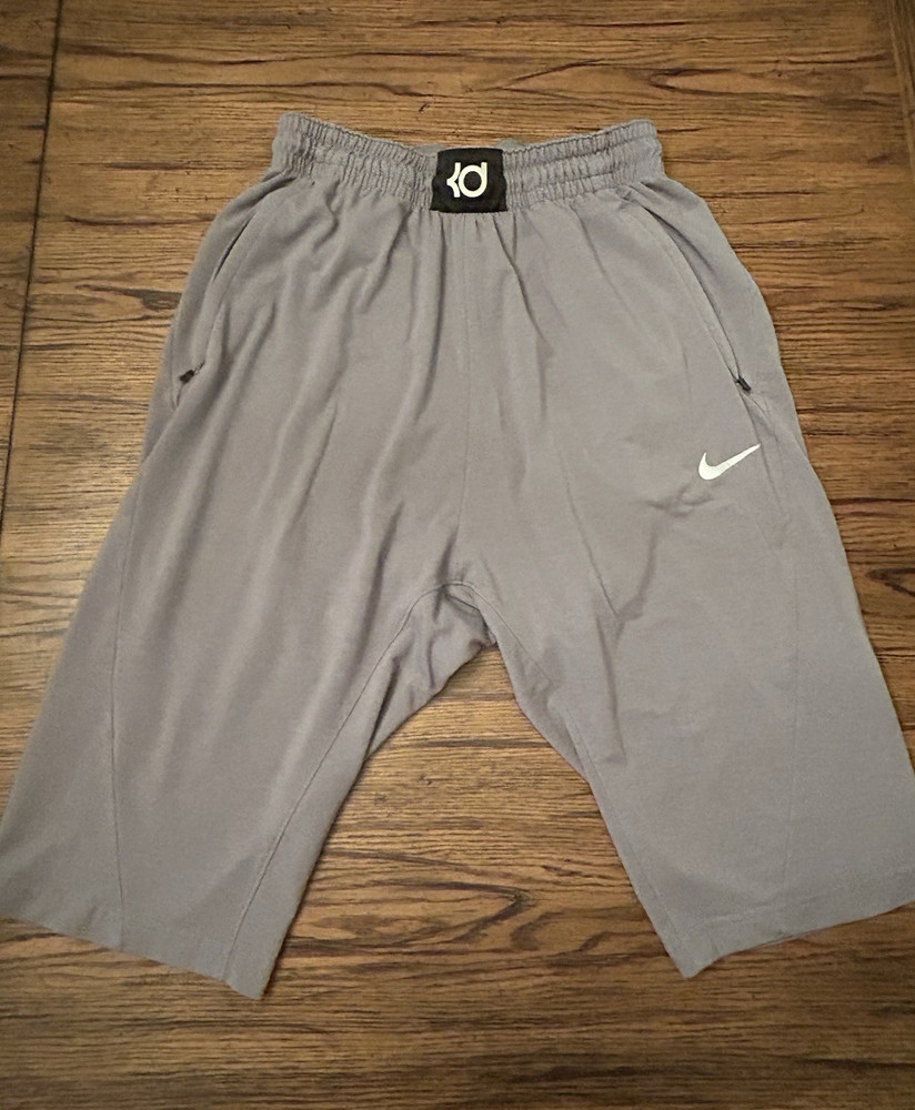 Nike Dri-FIT KD Men's Athletic Basketball Shorts Gray Size M