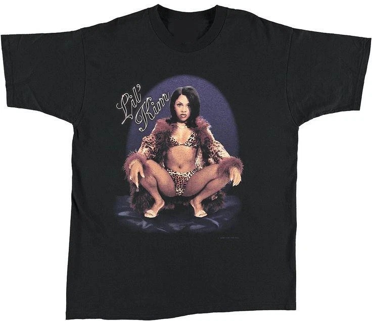 Lil Kim T-Shirt Short Sleeve Cotton Black Men Women All Size S to 5XL