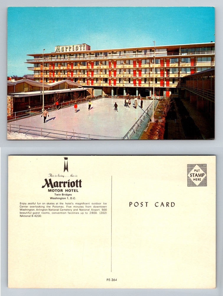 Washington, DC-District of Columbia Marriott Twin Bridges Hotel Vintage Postcard