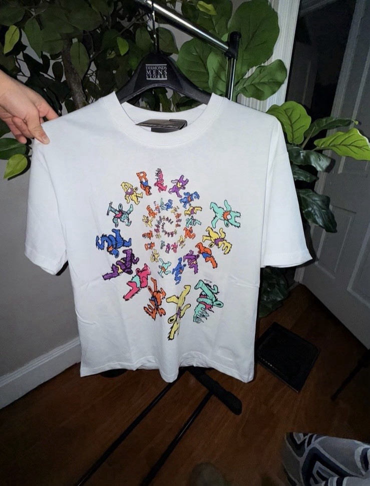 Hellstar Path to Paradise T-Shirt M White – Grateful Dead Dancing Bears Inspire