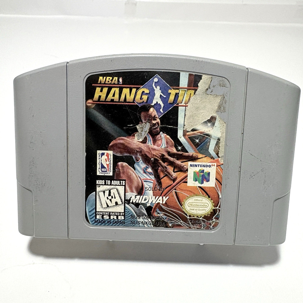 NBA Hang Time Nintendo 64 N64 Tested Authentic Fast Shipping Poor Condition
