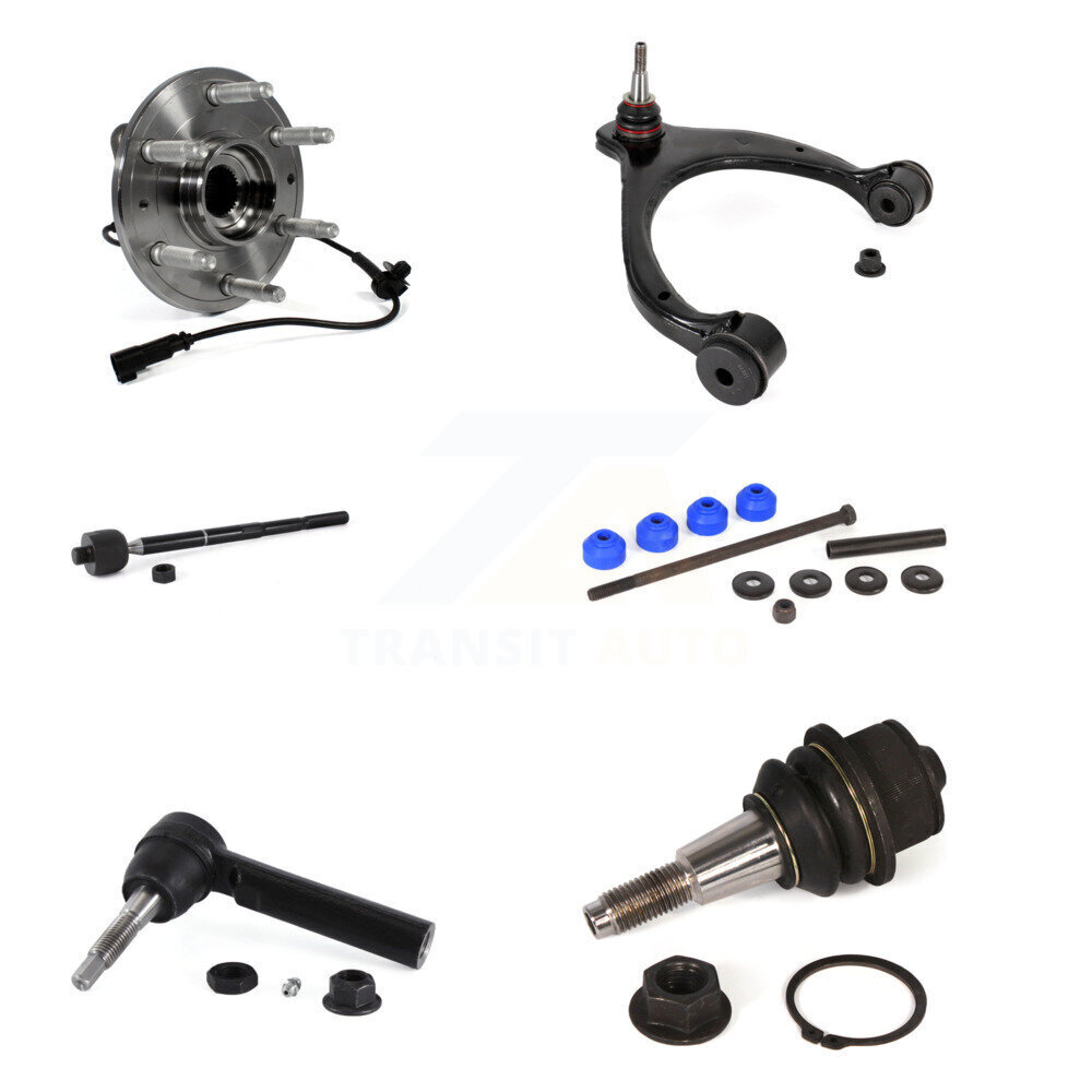 Hub Bearing Upper Control Arm Lower Ball Joint Tie Rod  Link Front Left Kit