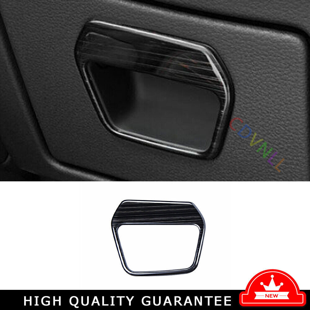 Storage Box Handle Sticker Trim 1PCS Fit For Audi A6 A7 2021-2024 Black Titanium