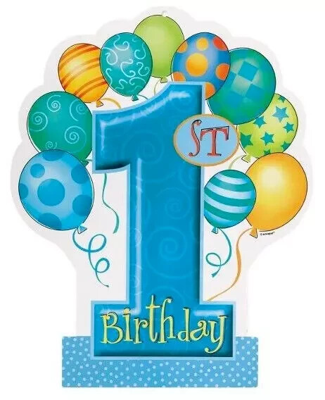 1st birthday balloons heat transfer iron on not embroidered 5.5 inch 1pc USA new