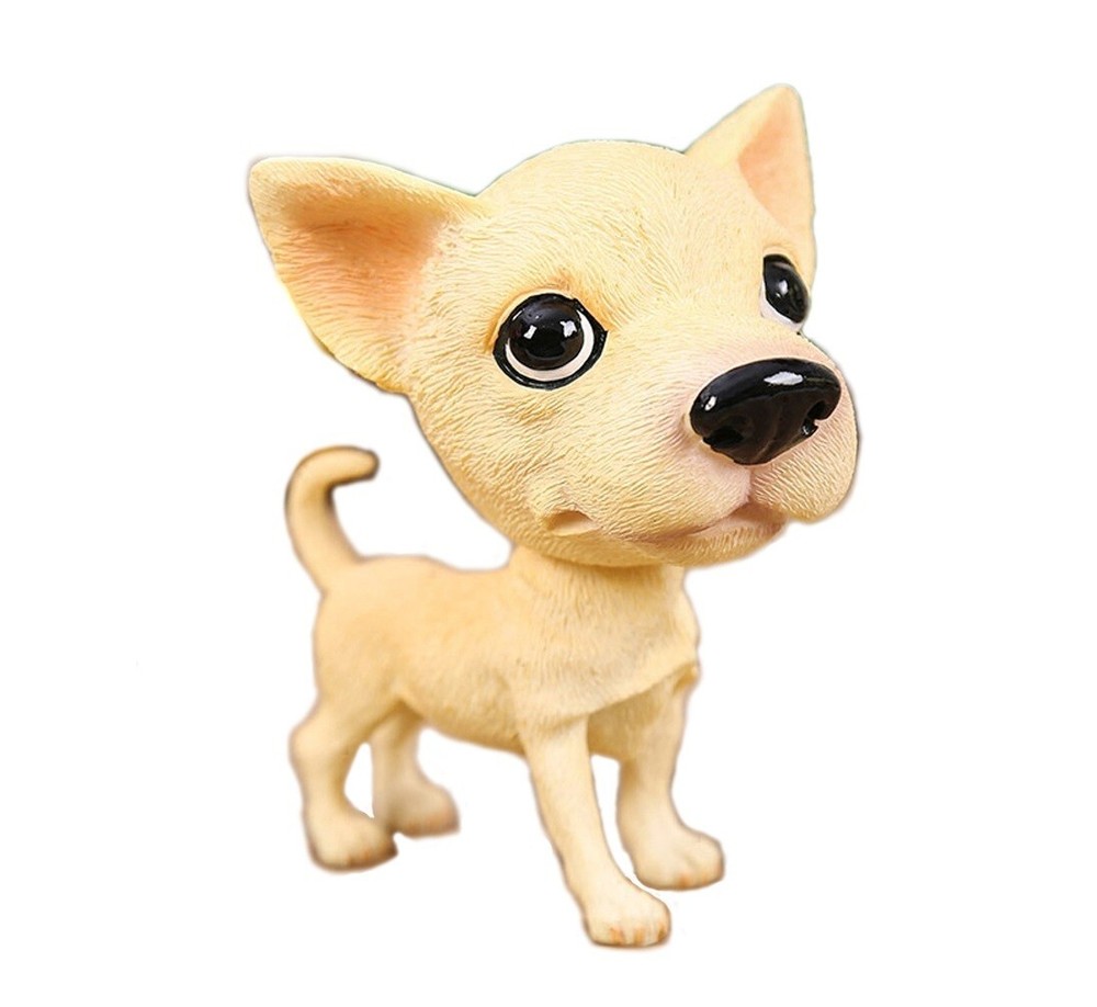 Pug Puppy Bobble Head Toys Action Figure for Car Dashboard Decoration Chihuahua