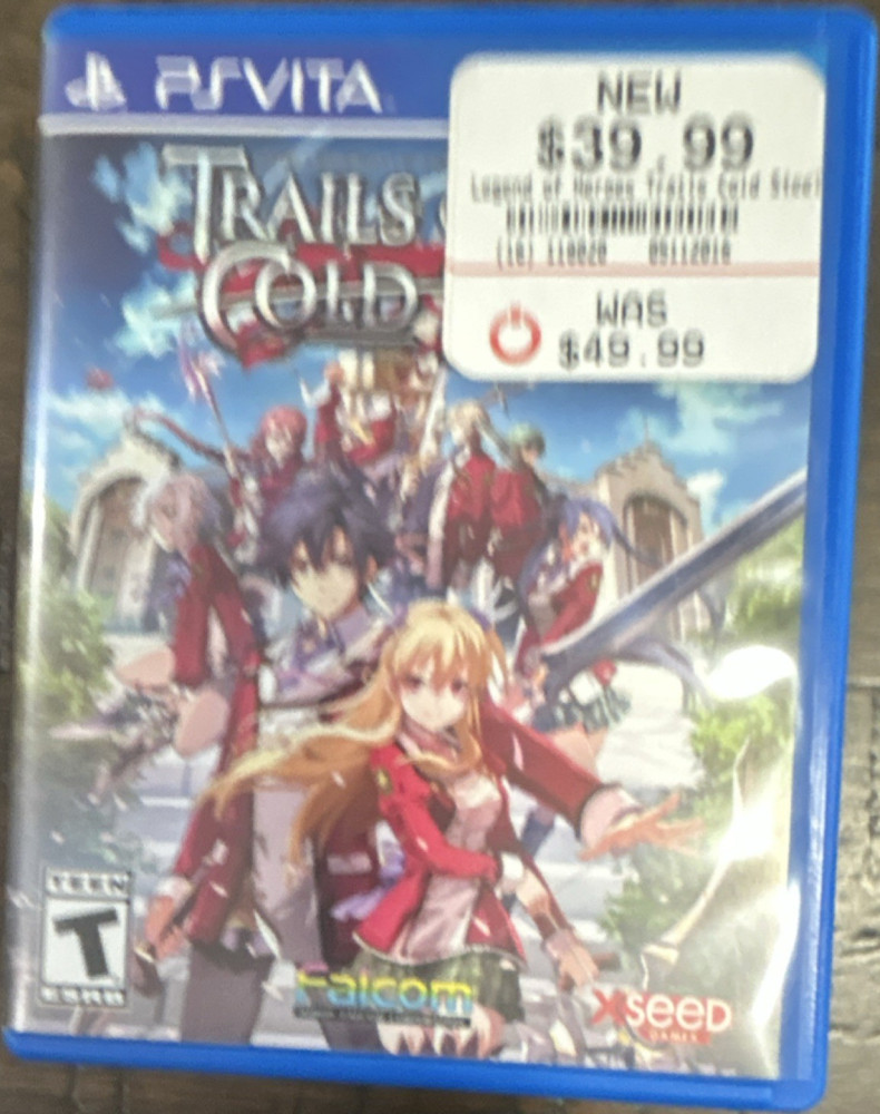 XSEED Games Legend Of Heroes: Trails Of Cold Steel PS Vita RPG. BOX ONLY