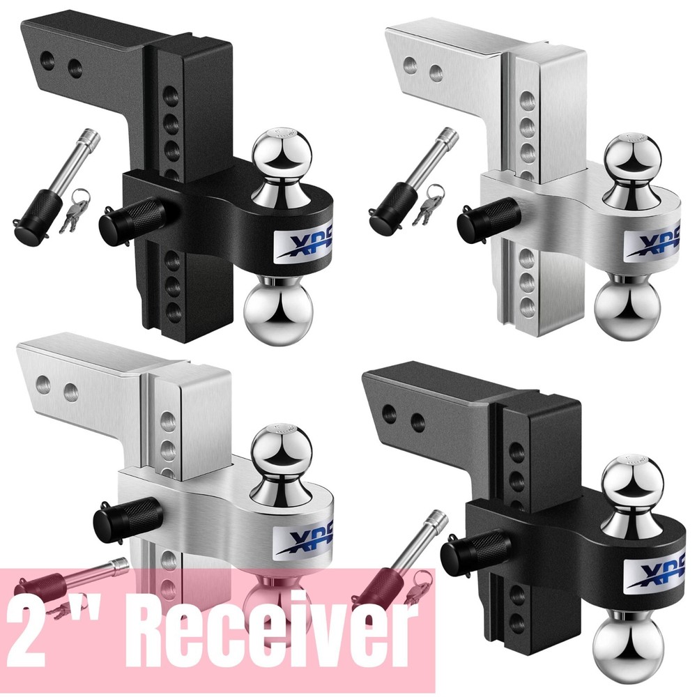 Adjustable Trailer Hitch Ball Mount Fits 2