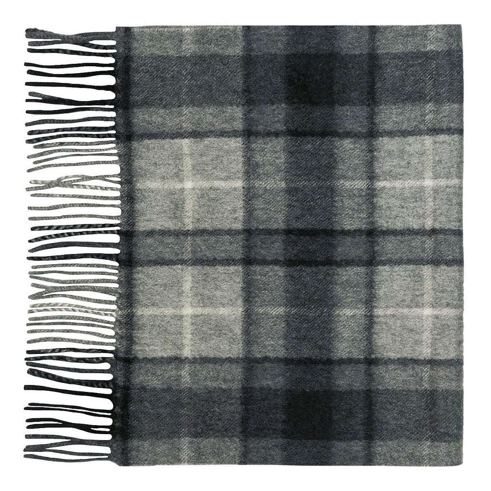 Luxury Grey Buchanan 100% Cashmere Scarf for Women & Men