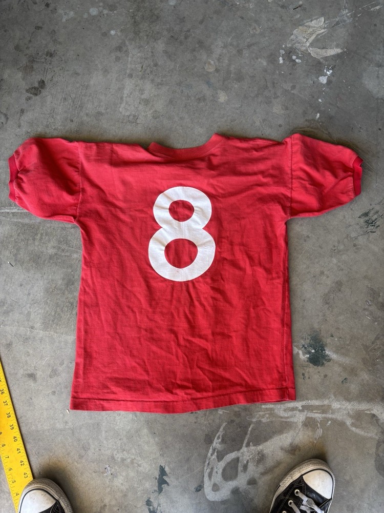 Vintage 50s-60s champion P.E. shirt nice color ringer short sleeve size large