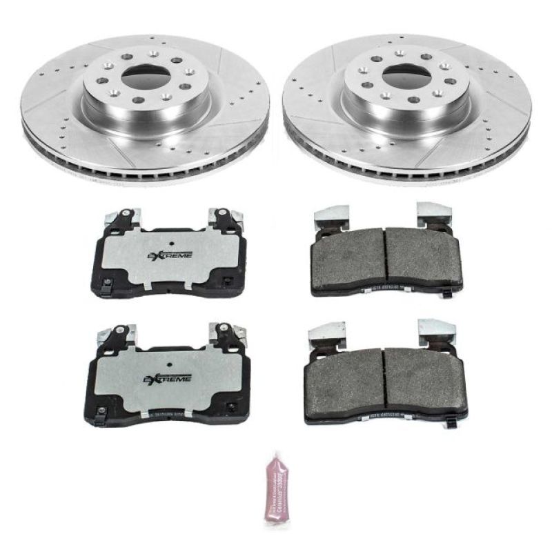 Power Stop Fits 16-18 Cadillac CT6 Front Z26 Street Warrior Brake Kit