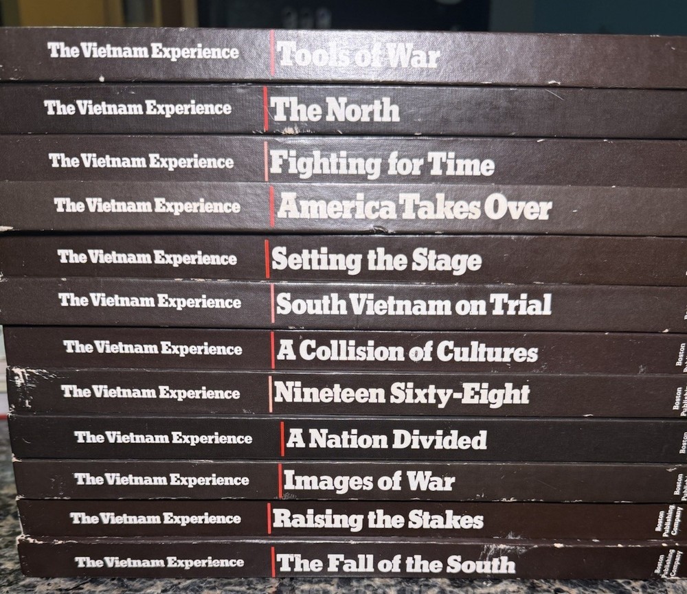 The Vietnam Experience Hardcovers Books Set of 12 Vintage Clean Pages