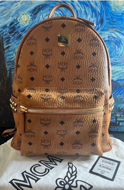 MCM Stark Medium Backpack with Side Studs for Style and Function