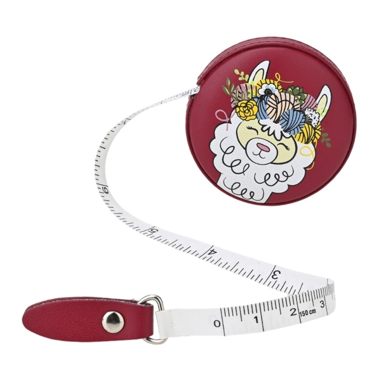 Portable Tailors Rule Soft PU Measuring Tape Small Measurement Tape for Crafting