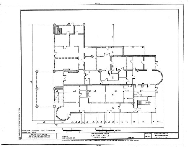Layton Castle,1133 South Grand,Monroe,Ouachita Parish,LA,Louisiana,HABS,2