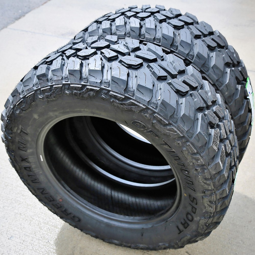 2 Tires Green Max Optimum Sport M/T LT 37X13.50R20 Load E 10 Ply MT Mud