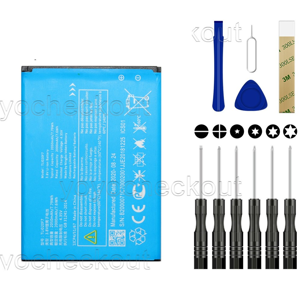 For Cricket Alcatel Verso 5044C Replacement Battery TLi020F7 Tool  A