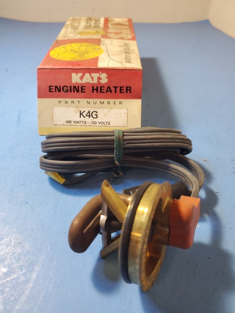 Kat's Frost Plug Engine Heater K4G NOS