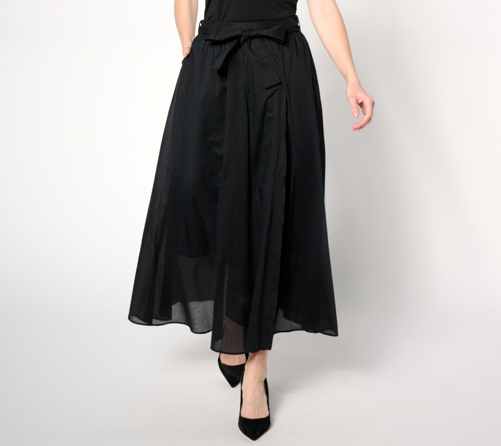 BEAUTIFUL by Lawrence Zarian Women's Petite Skirt PXS Printed Faux Black A646318
