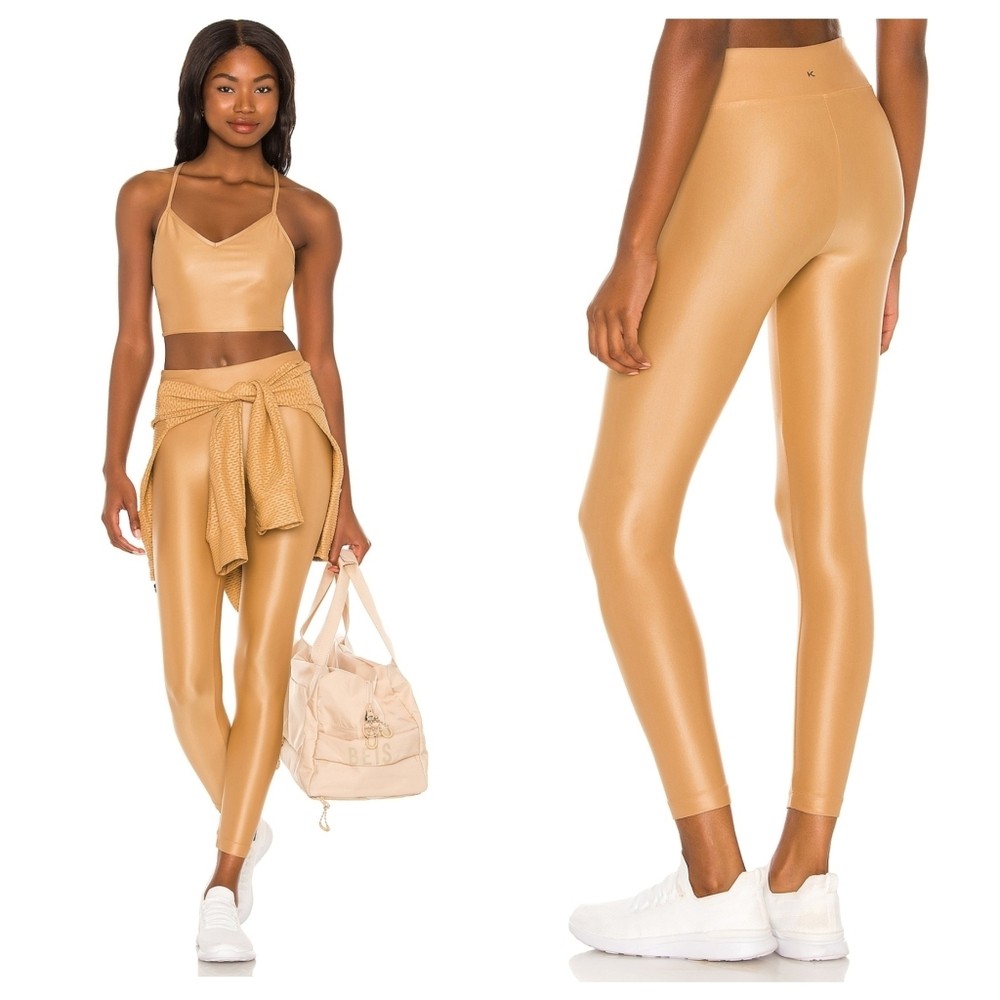 Koral Lustrous Infinity High Rise Legging in Iced Coffee Size Medium
