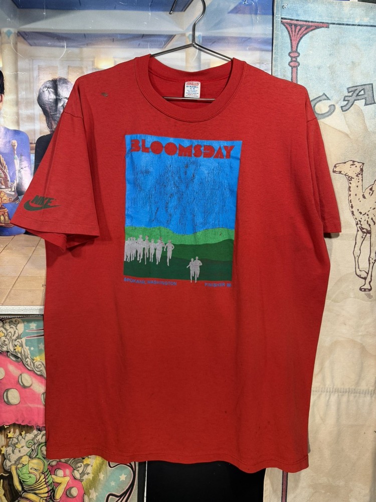 Vintage 1980s Nike Bloomsday Run Spokane Washington T-Shirt Mens XL USA
