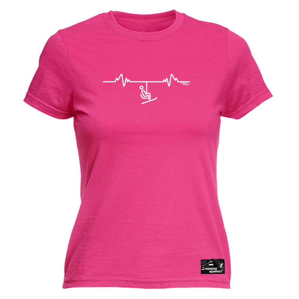 Winter Sports Pm Chairlift Pulse - Womens T Shirt Funny T-Shirt Gift Novelty