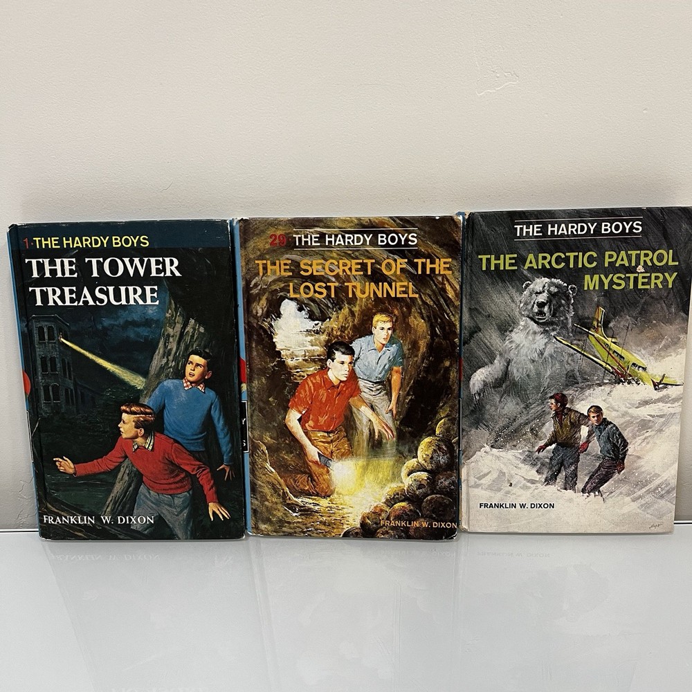 Lot Of 3 The Hardy Boys #’s 1,29,48 Franklin W. Dixon 1969 Hardcover Vintage