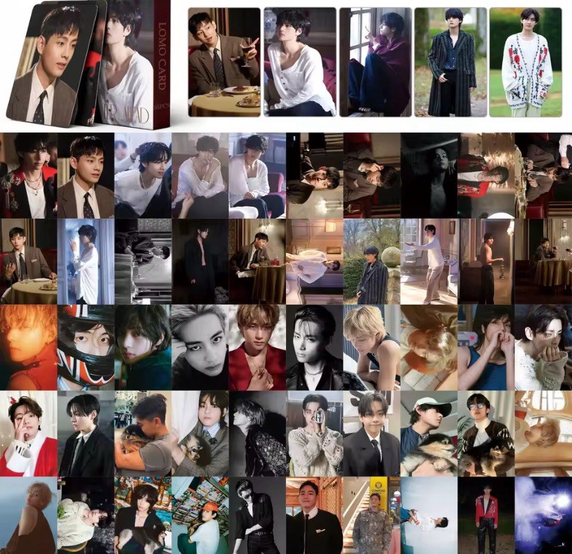 Taehyung From BTS Lomo Cards 55 Pcs