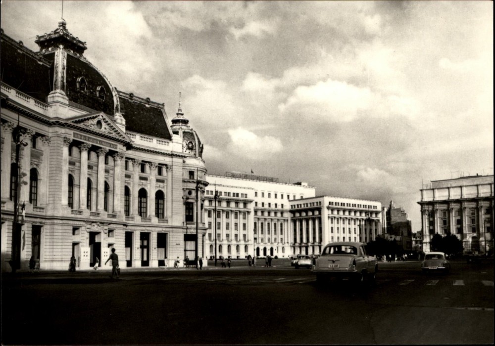 RPPC University of Bucharest Bucharest Romania vintage postcard u329