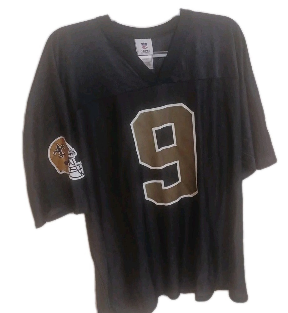 Men's Drew Breeze #9 New Orleans Saints Size XL Official NFL Team Apparel