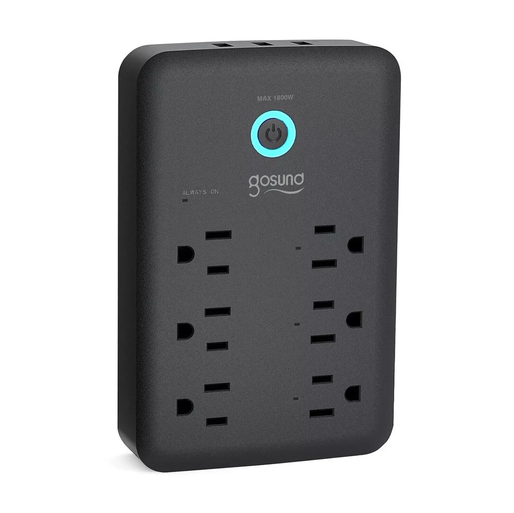 Gosund 3 USB 6 Ports Smart  Outlet Extender, Works with Alexa Google Assistant