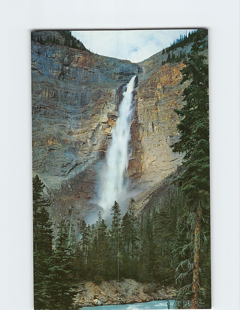 Postcard Takakkaw Falls Yoho National Park BC Canada